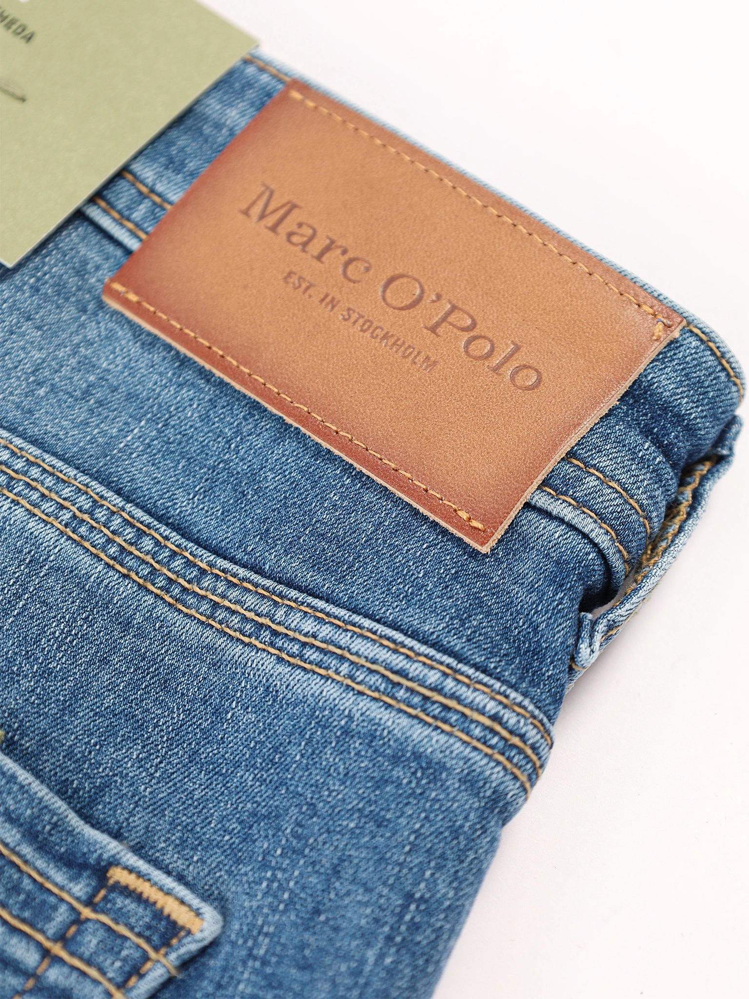 Джинсы голубого цвета из смесового хлопка